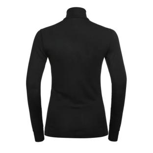 T-shirt Thermique manches longues Noir 1/2 ZIP Femme Odlo ACTIVE WARM ECO vue 2