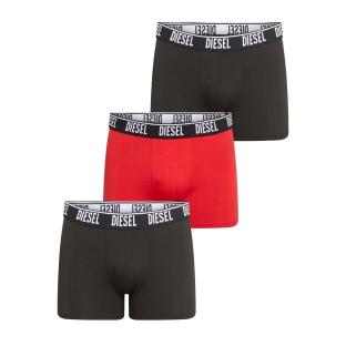 3x Boxers Gris/Rouge/Noir Homme Diesel Sebastian pas cher