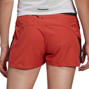 Short de Trail Orange Femme Adidas HA7547 vue 2