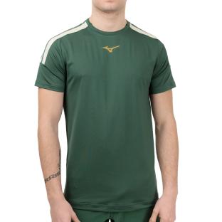 T-shirt de Tennis Vert Homme Mizuno Shadow pas cher