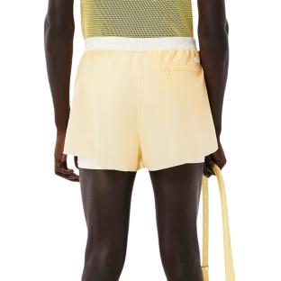 Short Jaune Homme Lacoste Runway Sheer vue 0
