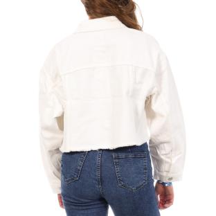 Veste en Jean Blanc Femme Jennyfer VROPY vue 0