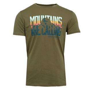 T-shirt Kaki Homme Best Mountain 2001 pas cher