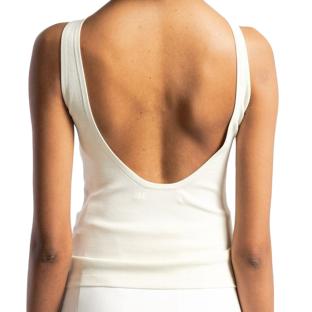 Débardeur Blanc Femme Calvin Klein Jeans Archive vue 2