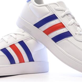Baskets Blanches Junior Adidas Breaknet 2.0 vue 7