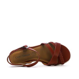 Sandales Rouge Femme Chattawak Summer vue 0