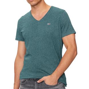 T-shirt Bleu Canard Homme Tommy Hilfiger Xslim Jaspe vue 0