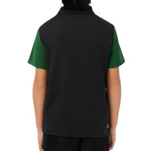 Polo Marine/Vert Garçon Lacoste Ultra Dry Pique Tennis vue 0