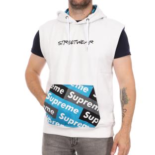 Sweat sans manches Blanc Homme Supreme Grip Rainbow pas cher