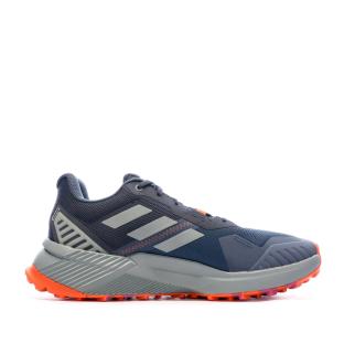 Chaussures de trail Bleu/Orange Homme Adidas Terrex Soulstride vue 2