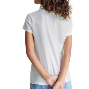 T-Shirt Blanc Fille Calvin Klein Jeans Micro vue 2