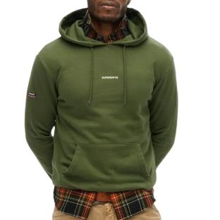 Sweat à Capuche Kaki Homme Superdry Plain Hood pas cher