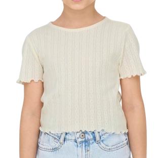 Camiseta blanca para niña de la marca ONLY, modelo Kogcarlotta ver 0