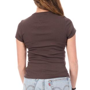 T-Shirt Marron Femme Tommy Hilfiger DW0DW21838 vue 2