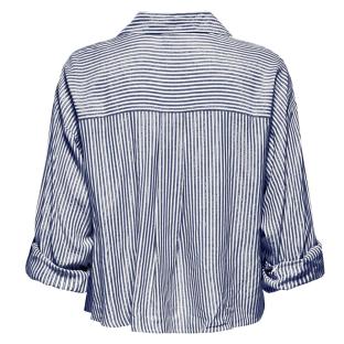 Chemise à Rayures Gris/Blanc Femme JDY Selma vue 2