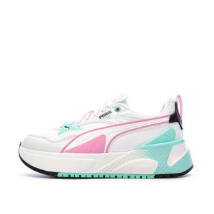 Basket Blanche/Roses/Turquoises Femme Puma R78 Disrupt pas cher