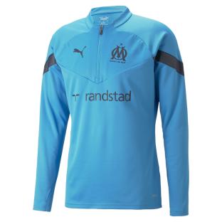 OM Sweat 1/4 zip Training Bleu Homme Puma 22/23 pas cher