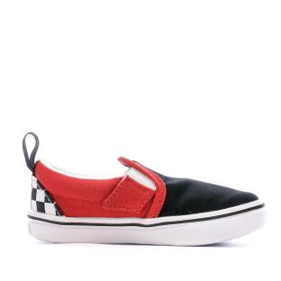 Baskets Noir/Rouge Garçon Vans Comfy vue 2