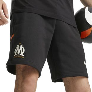 OM Short Noir/Orange Homme foot Puma 2023/2024 pas cher