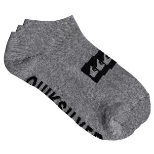 3 Paar graue/schwarze Quiksilver-Herrensocken (3ankle) Ansicht 0