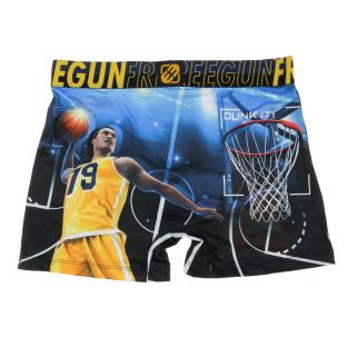Boxer Bleu/Jaune Homme Freegun Basketball vue 2