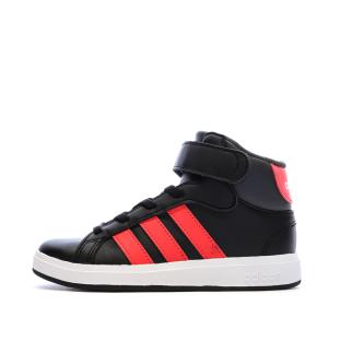 Baskets Noir Garçon Adidas Grand Court Mid vue 0
