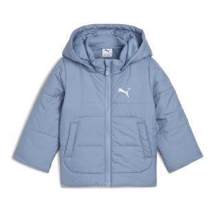 Chaqueta acolchada azul para niña Puma Minicats con capucha ver 0
