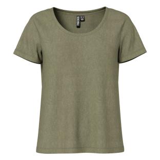 T-Shirt Kaki Femme Pieces Sophie pas cher