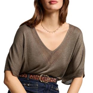 Pull Marron Clair Femme Morgan MCHRIS pas cher