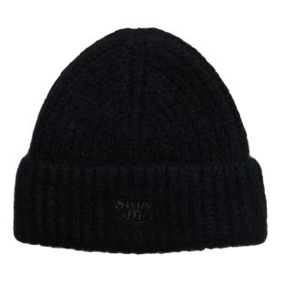 Bonnet Noir Femme Superdry Rib Knit Beanie vue 0