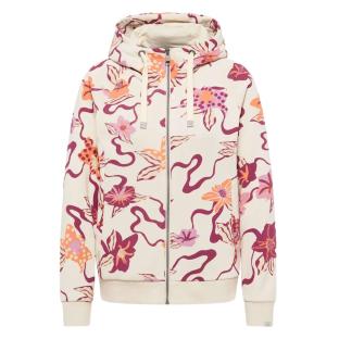 Sweat Zippé Écru/Rose Femme Ragwear Fllawia vue 0
