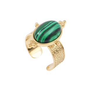 Bague Bijoux Doré/Vert Femme Clio Blue HOLLY vue 0