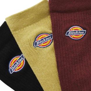 x3 Paires de Chaussettes Rouge/Jaune/Noire Homme Dickies Valley Grove vue 0