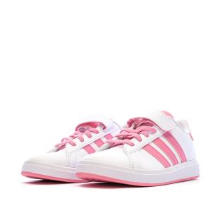 Baskets Rose/Blanc Fille Adidas Grand Court 2.0 Children vue 0