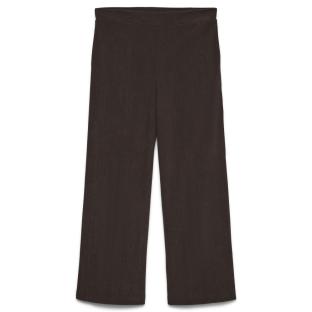 Pantalones de terciopelo marrón oscuro para mujer de Vero Moda Melly ver 0