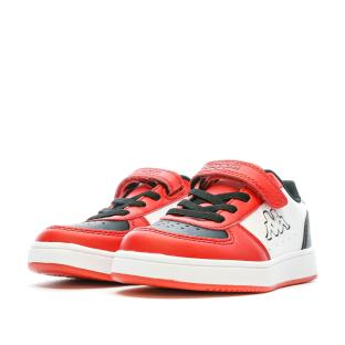 Baskets Blanc/Rouge Garçon KAPPA Malone vue 6