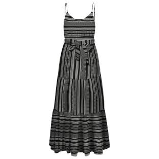 Robe Noire/Beige Femme Vero Moda Dicthe pas cher