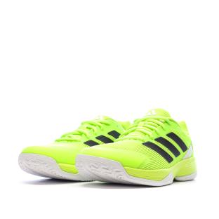 Chaussures de Padel Jaune Fluo Adidas Ubersonic vue 0