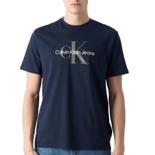 T-Shirt Marine Homme Calvin Klein Jeans Hero vue 0