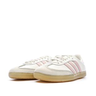 Samba Baskets Beige/Rose Femme Adidas vue 0