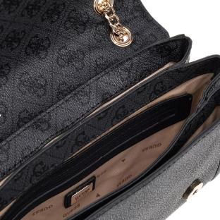 Sac à Bandoulière Noir/Doré Femme Guess Noelle vue 0