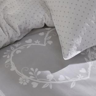 Parure de Lit Gris/Blanc Today 240x260 CM vue 0
