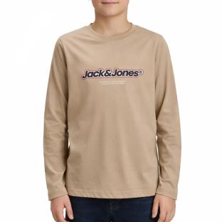 T-Shirt Beige Garçon Jack & Jones Nohos vue 0