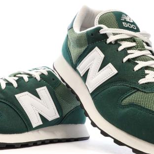 Baskets Vertes Homme New Balance 500LCG vue 7