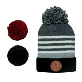 Bonnet Noir/Gris Mixte Cabaia Stinger pas cher
