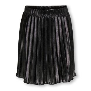 Jupe Grise Métallique Fille Kids ONLY Lyon Pleated Shine vue 0