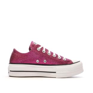 Baskets Roses Femme Converse Chuck Taylor All Star Lift A05438C vue 2
