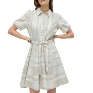 Robe Grise/Blanche Femme Vero Moda Dicthe vue 0