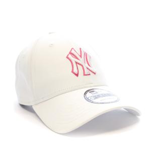 Casquette Blanche/Rose Homme New Era Outline vue 2