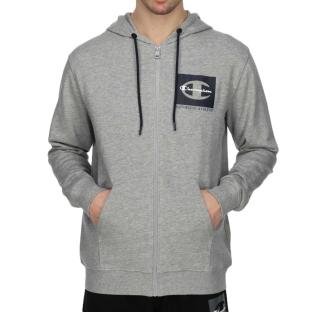 Sweat Zippée Gris Homme Champion Classic Label pas cher